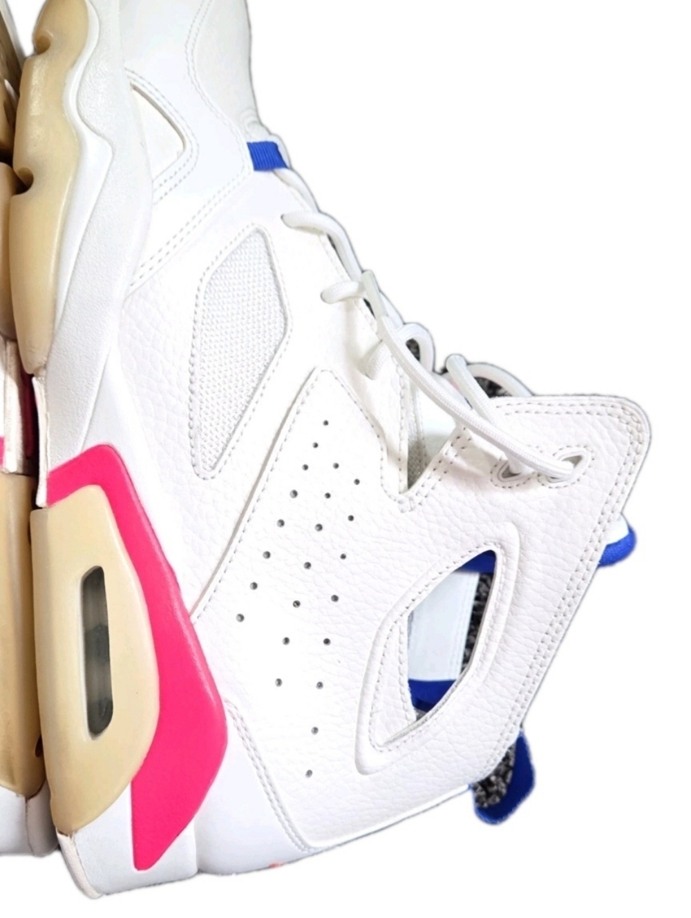 Jordan Flight Club 91 Men’s Basketball Shoes US Men's Size 11.5 Sail/Pink/Blue - Picture 7 of 13